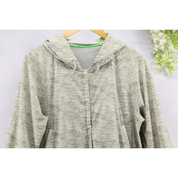 Lululemon Women's Sun Showers Jacket Mini Oki Heathered Print Silver Slate Sz 8 - Picture 5 of 11